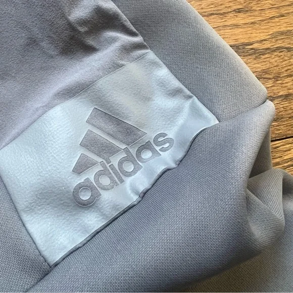 Indiana University Adidas Gray Hooded Jacket full zip jacket - Picture 5 of 8